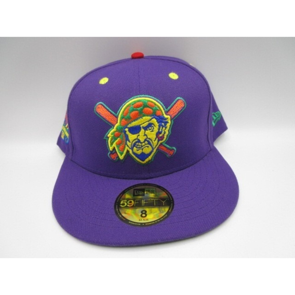 New Era 59Fifty Size 8 Pittsburgh Pirates Purple UV 1994 ASG Patch Fitted Hat